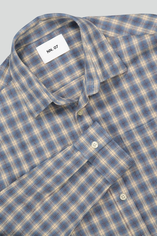 NN.07 Hemd Deon in der Farbe Blue Check