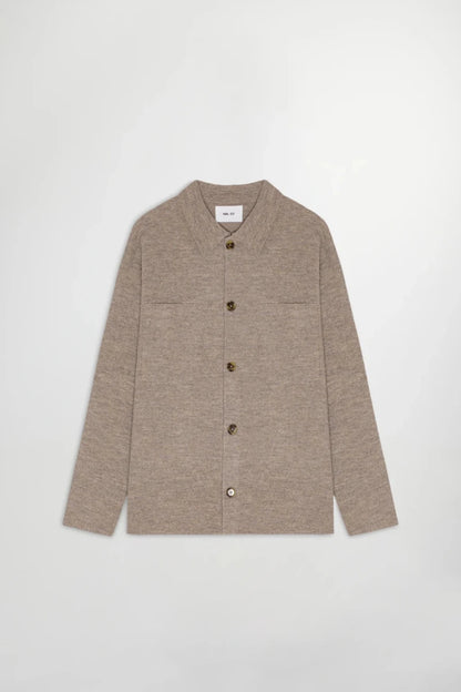 NN07 Hemdjacke Jonas in der Farbe Khaki Beige
