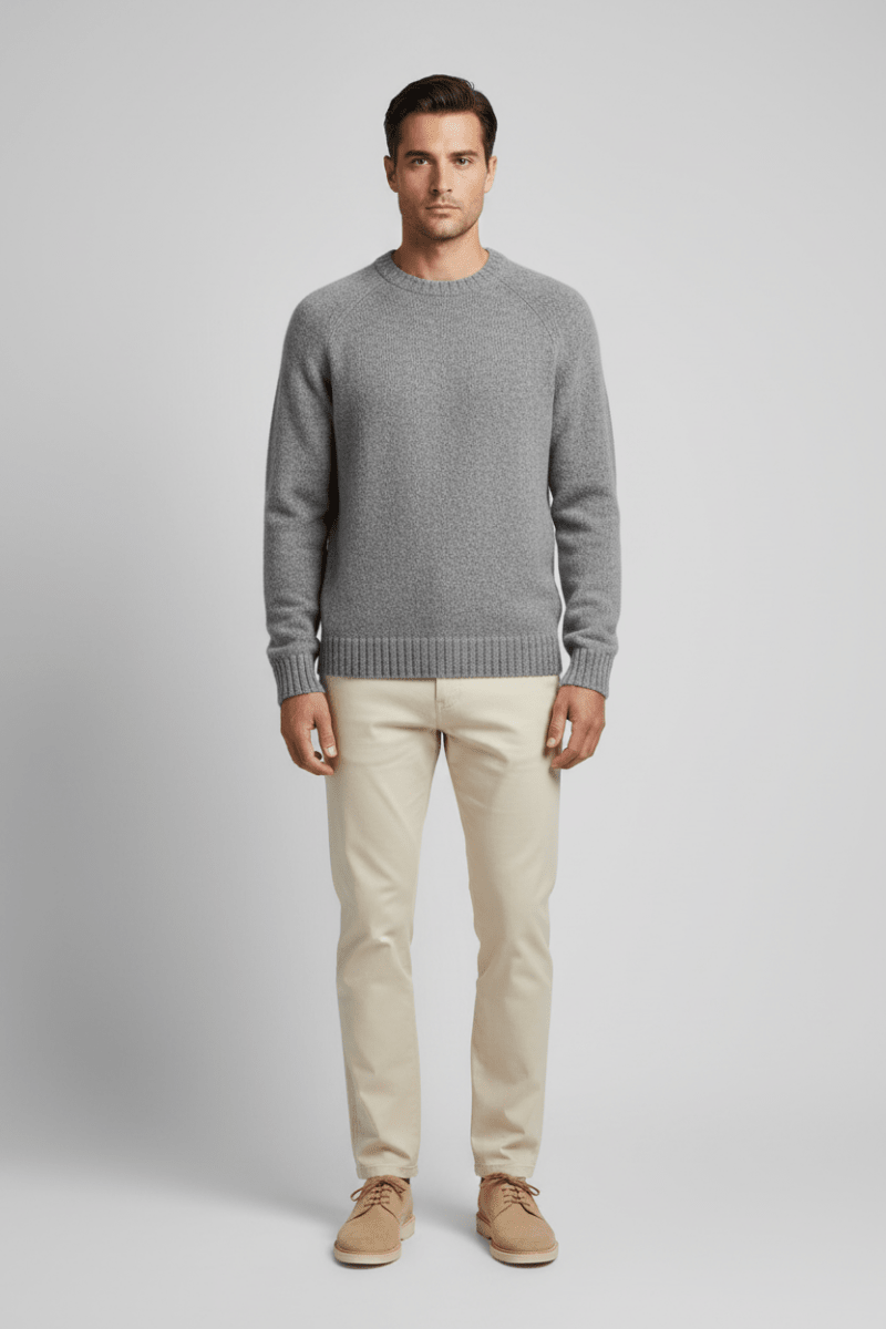 NN07 Lee Pullover in der Farbe Grau meliert