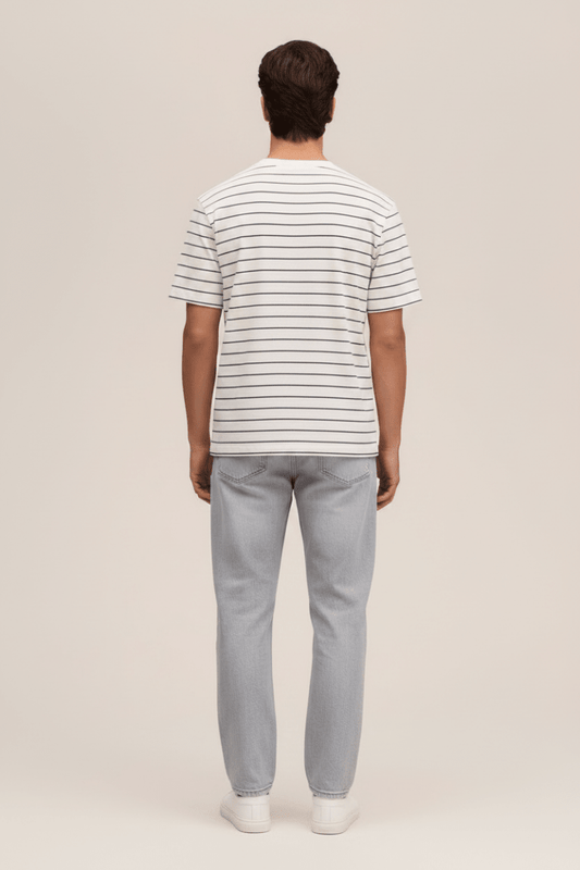 NN07 Pedro SS 30034 mit Streifen in Navy Blue