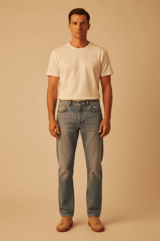 NN07 Sonny 1882 L Blue Washed Regular