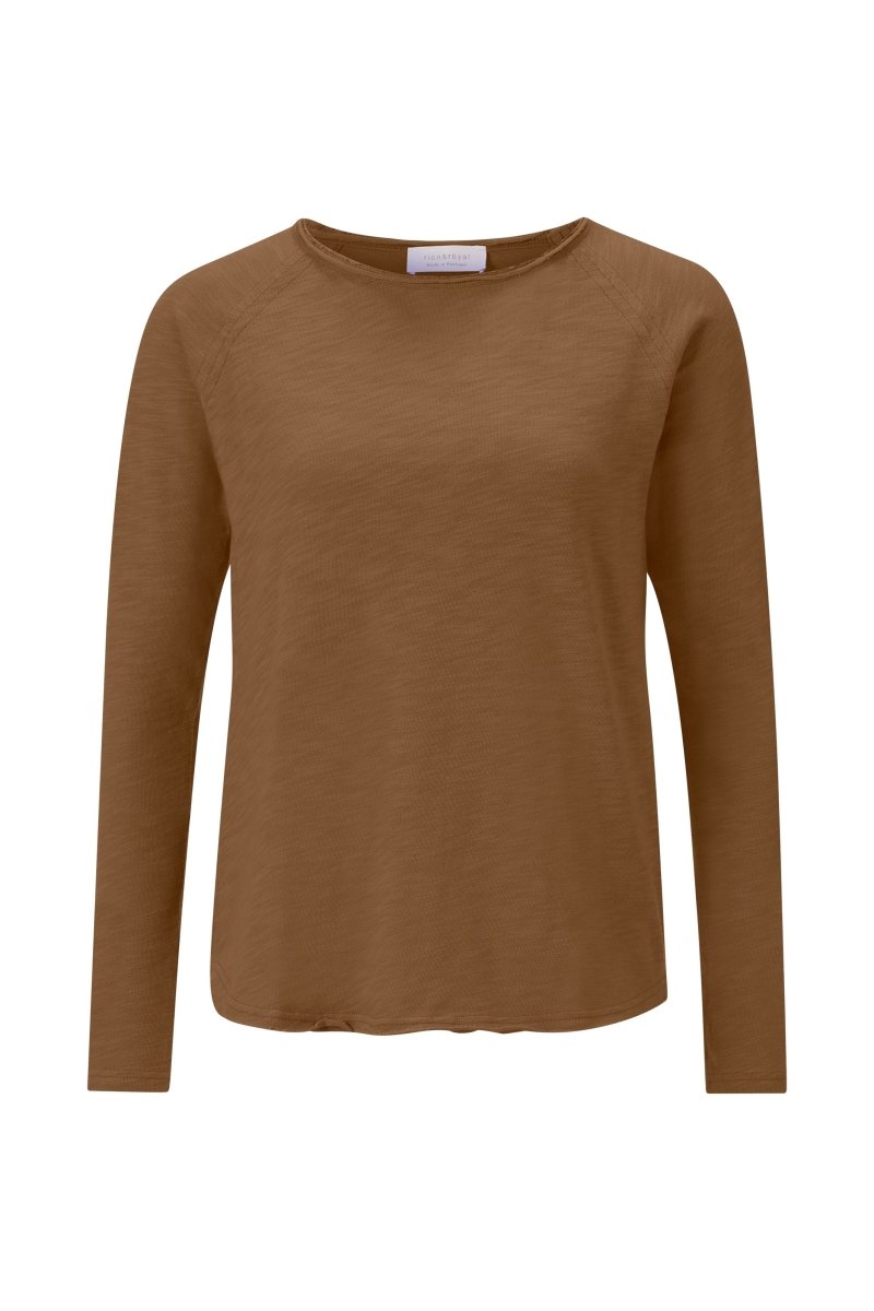 Organic Heavy Jersey Longsleeve in der Farbe Cinnamon