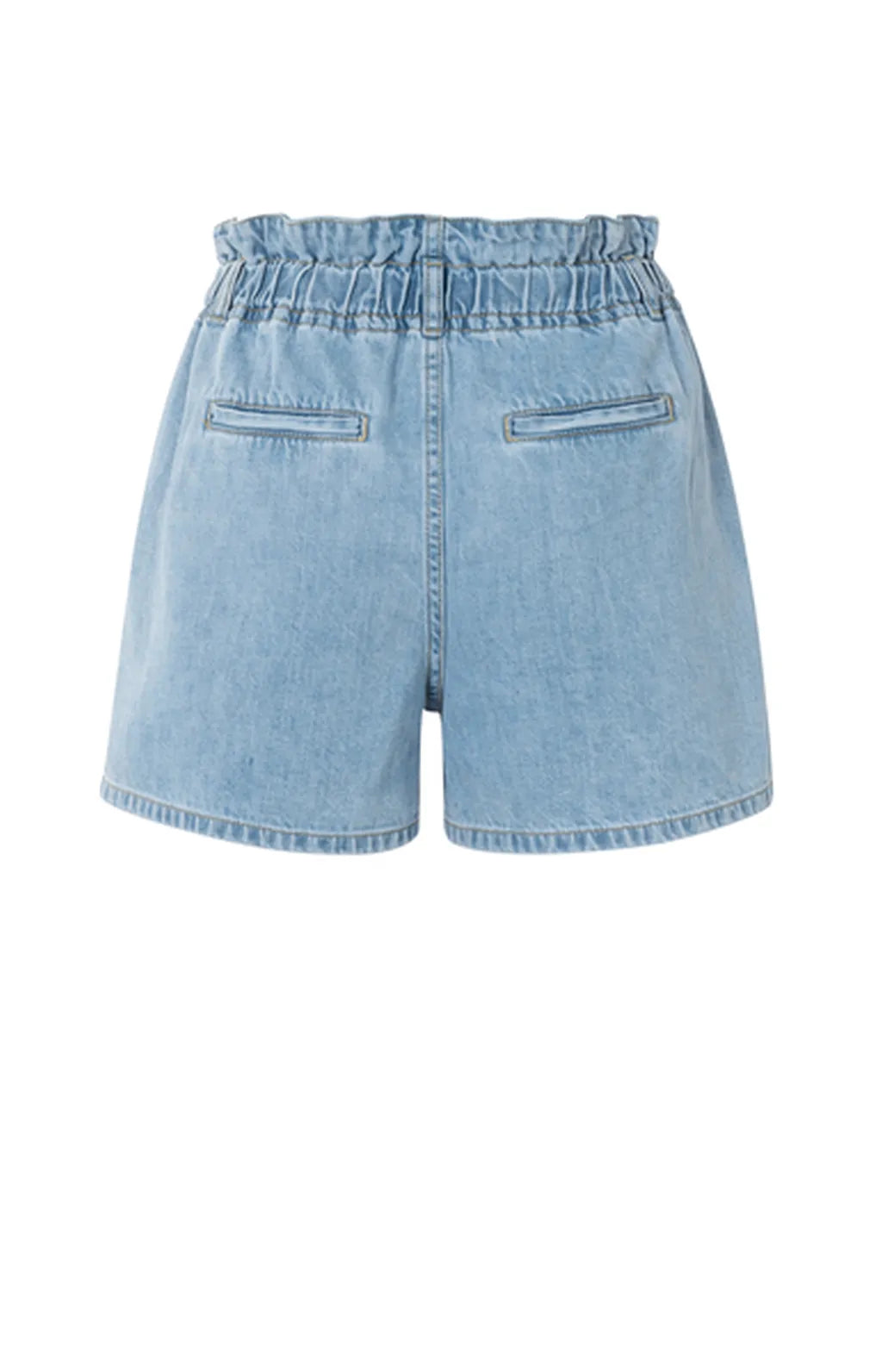 Yaya Jeans-Shorts mit Kordelzug Blue Denim