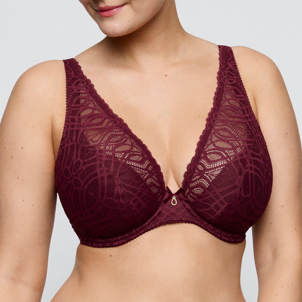 Primadonna Salerno BH Evening Red – halb unterlegter BH große Cups