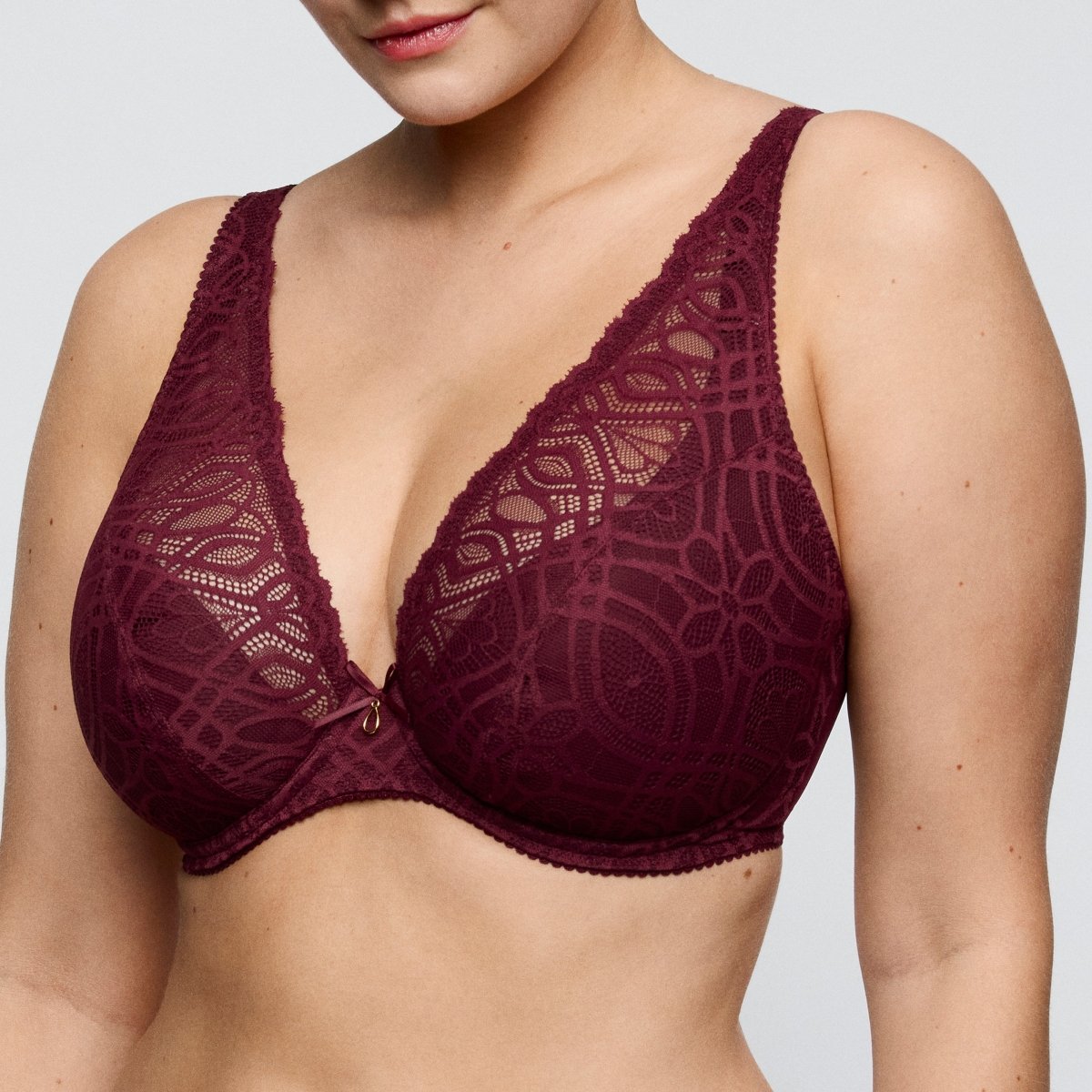 Primadonna Salerno BH Evening Red – halb unterlegter BH große Cups