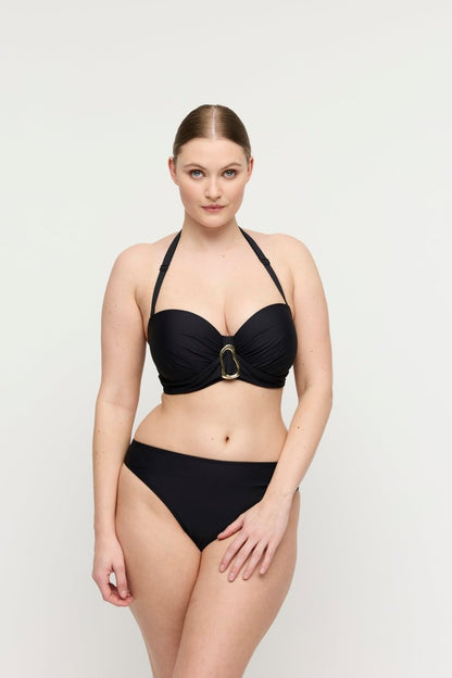 Primadonna Swim Uvita Unterlegter Bikini trägerlos Damen Schwarz