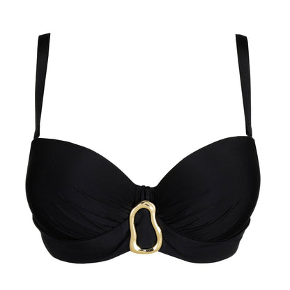 Primadonna Swim Uvita Unterlegter Bikini trägerlos Damen Schwarz