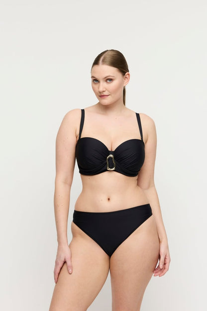 Primadonna Swim Uvita Unterlegter Bikini trägerlos Damen Schwarz