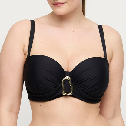 Primadonna Swim Uvita Unterlegter Bikini trägerlos Damen Schwarz