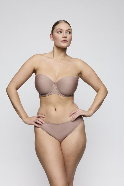Primadonna Twist TWIXIE Unterlegter BH trägerlos Cosmetic – Model vorne
