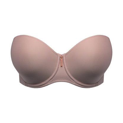 Primadonna Twist TWIXIE Unterlegter BH trägerlos Cosmetic – Ghost vorne