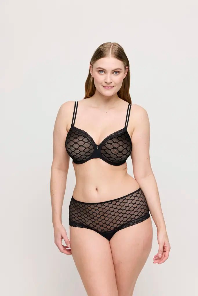 PrimaDonna Twist Nako Herzform-BH unterlegt in der Farbe Schwarz