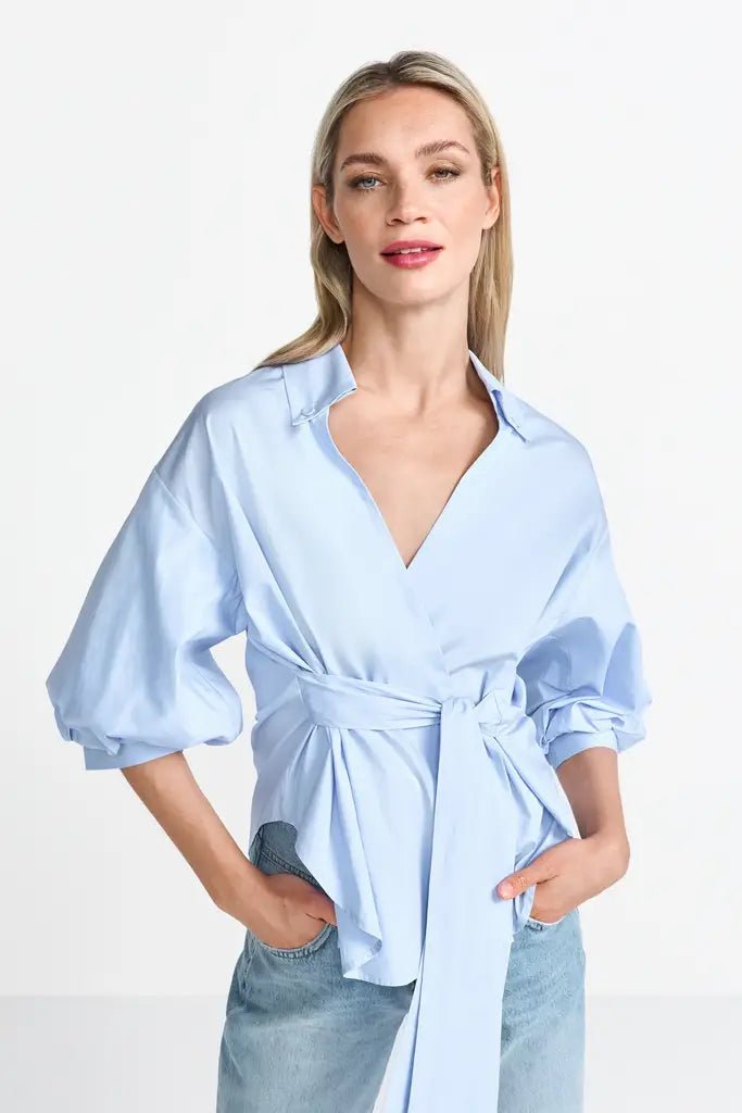 Rich and Royal Bluse Skyway Blue
