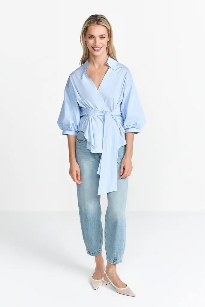 Rich and Royal Bluse Skyway Blue