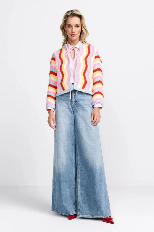 Rich and Royal Jeans Flare denim blue