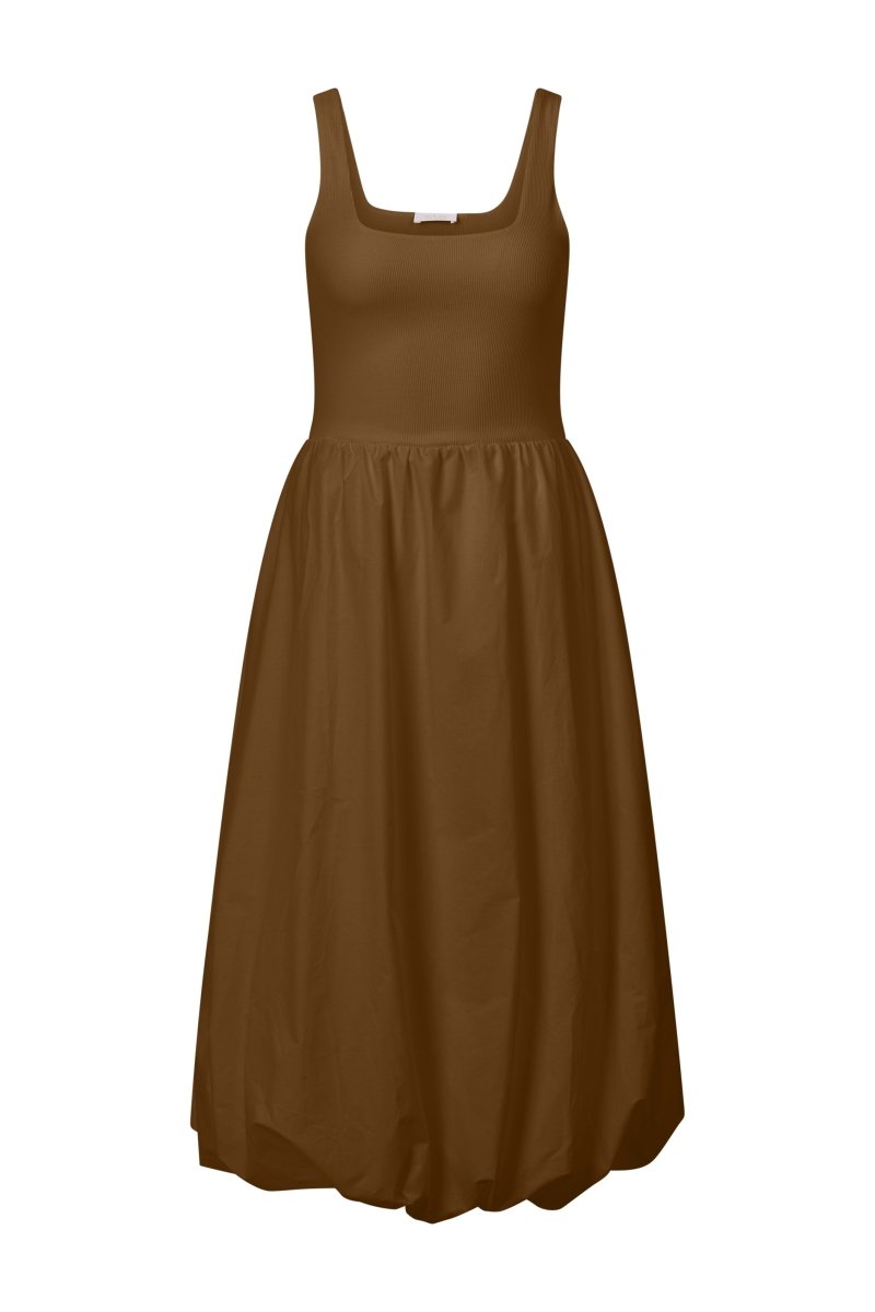 Rich & Royal Balloon Dress in der Farbe coconut bark
