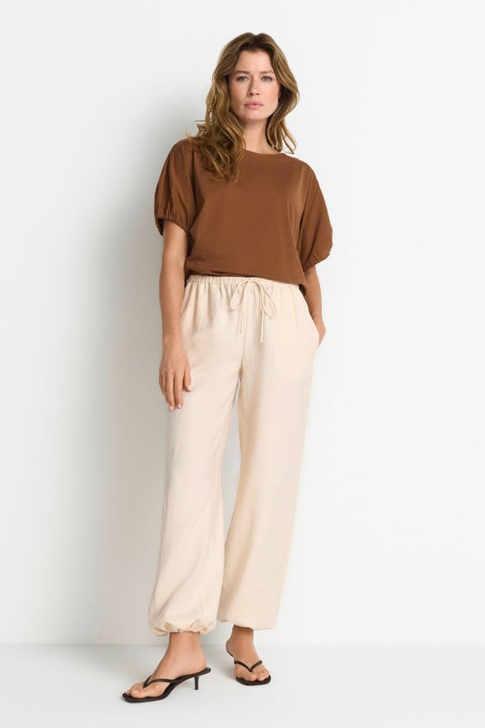 Rich & Royal Bazaar pants in der Farbe white stone