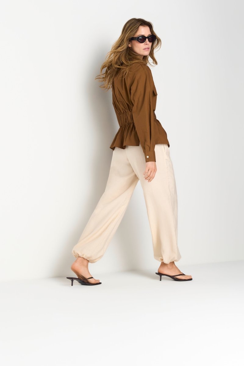 Rich & Royal Bazaar pants in der Farbe white stone