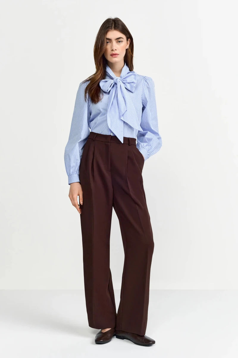 Rich & Royal Bluse mit Schleife in der Farbe Skyway Blue