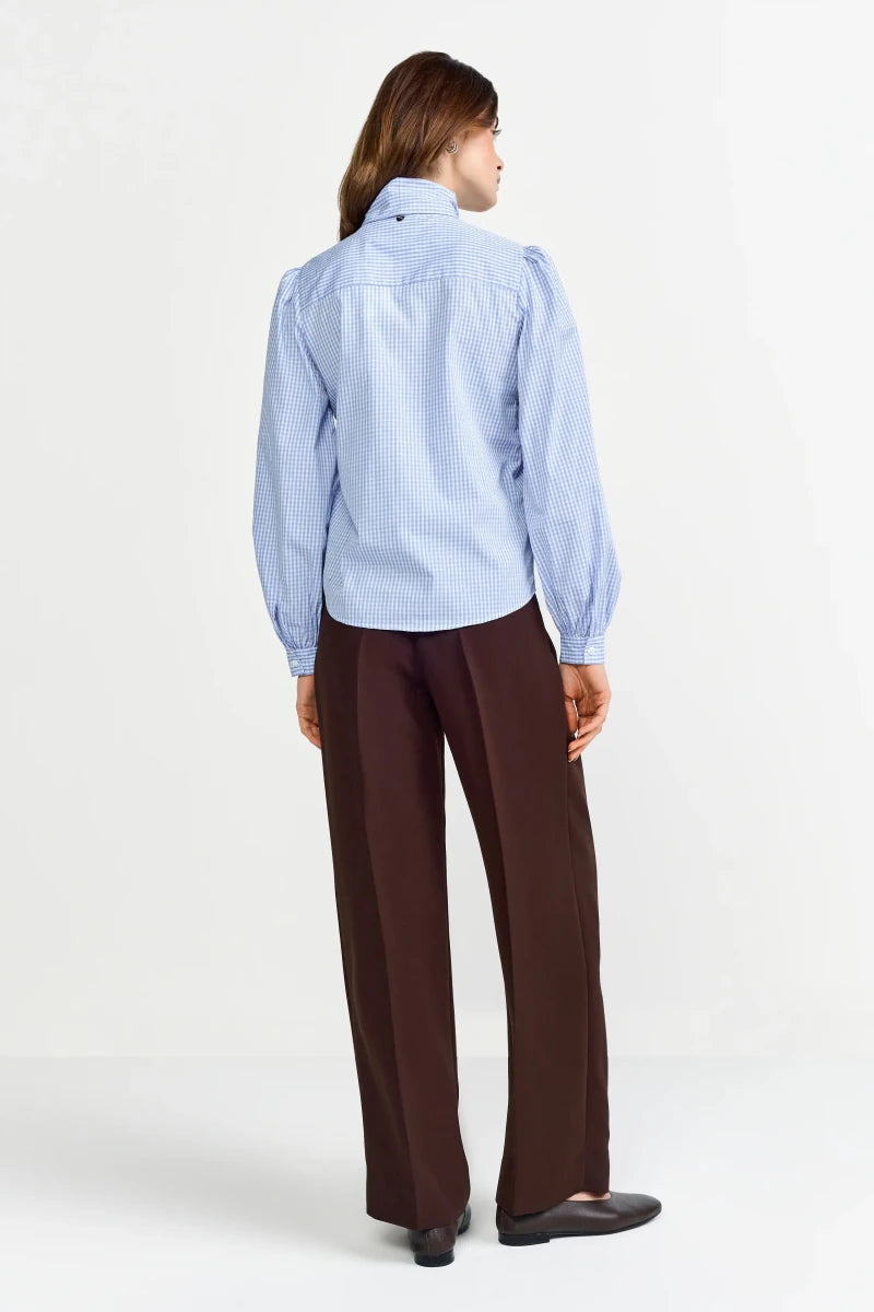 Rich & Royal Bluse mit Schleife in der Farbe Skyway Blue