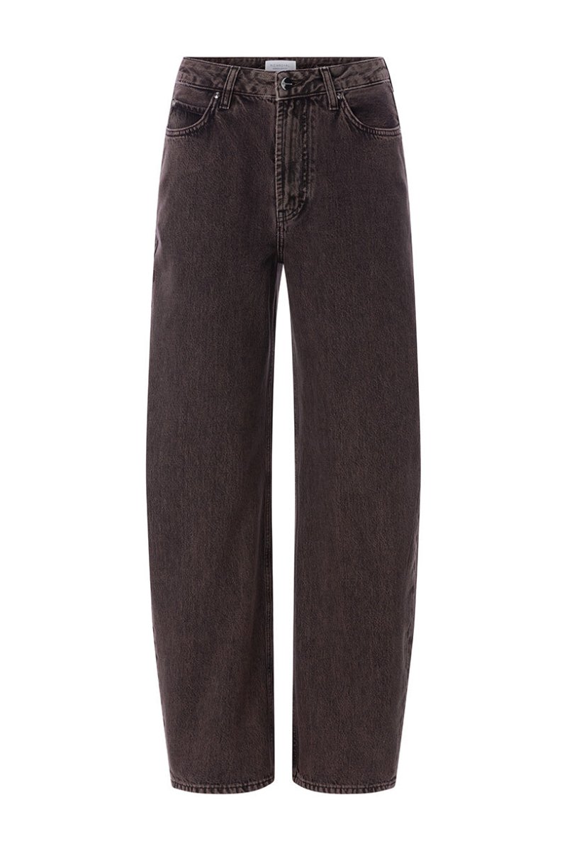 Rich & Royal Brown Long Barrel Jeans chocolate torte