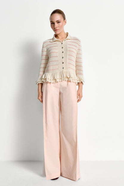 Rich & Royal Cardi with Crochet Details