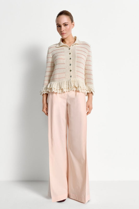Rich & Royal Cardi with Crochet Details