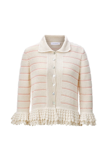 Rich & Royal Cardi with Crochet Details