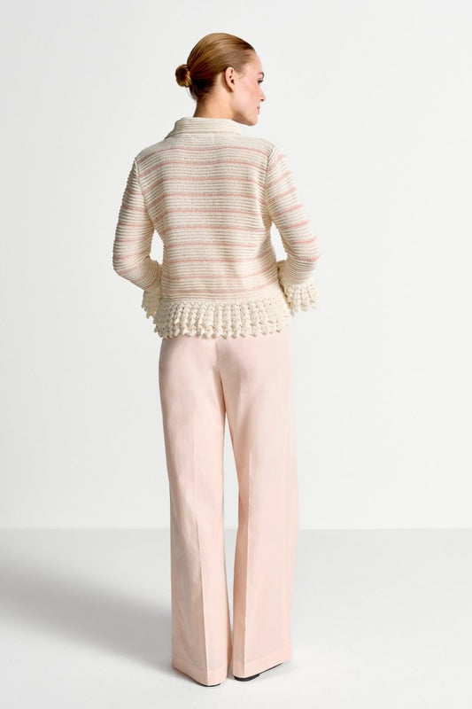 Rich & Royal Cardi with Crochet Details