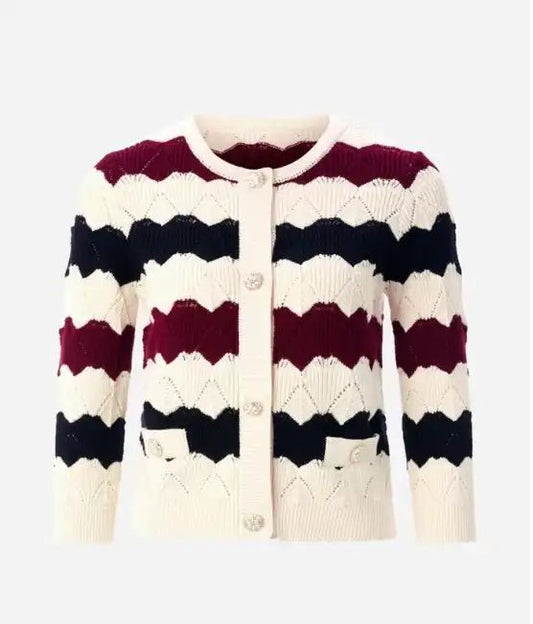 Rich & Royal Cardigan in der Farbe Ruby Glow