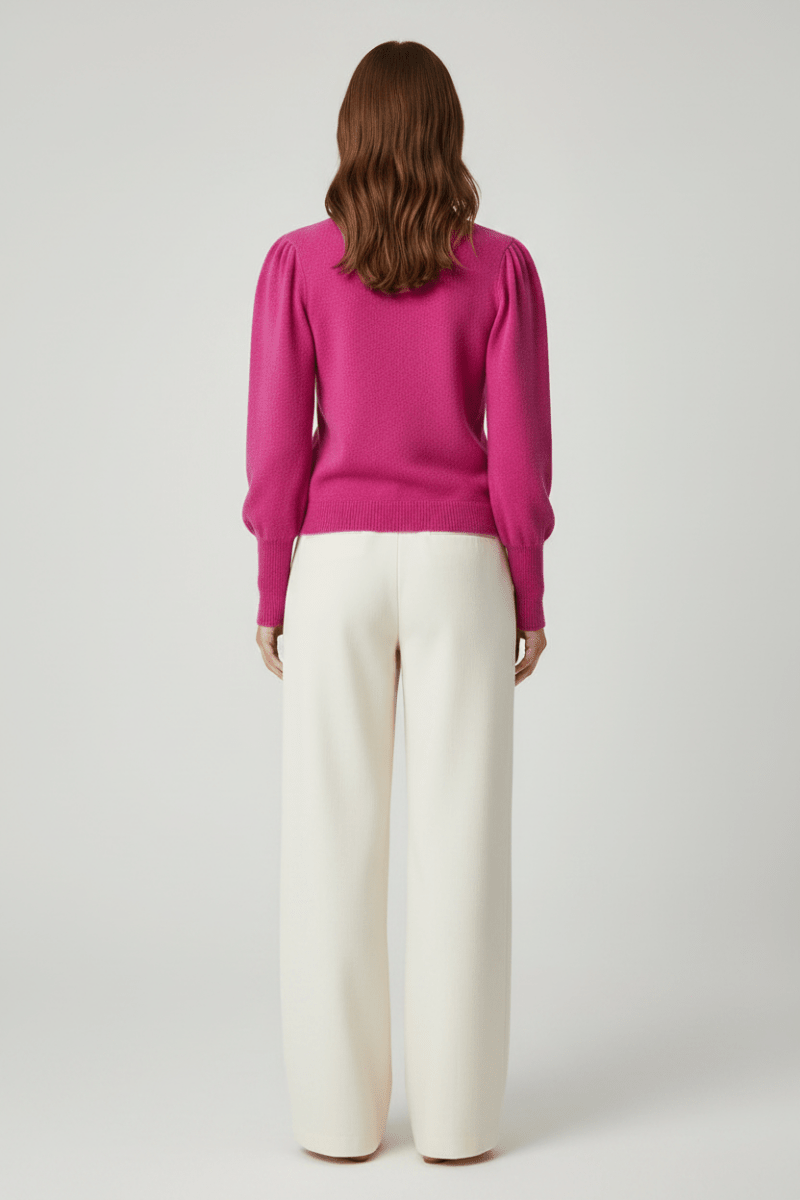 Rich & Royal Cashmere Pullover Fuchsia