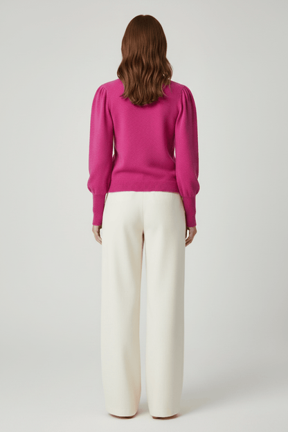 Rich & Royal Cashmere Pullover Fuchsia