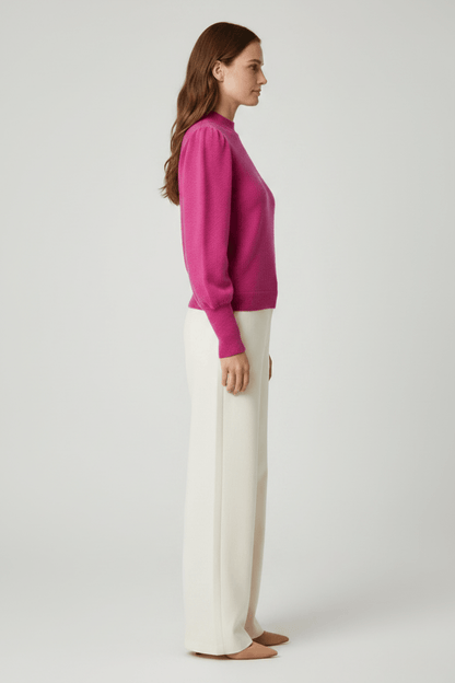 Rich & Royal Cashmere Pullover Fuchsia