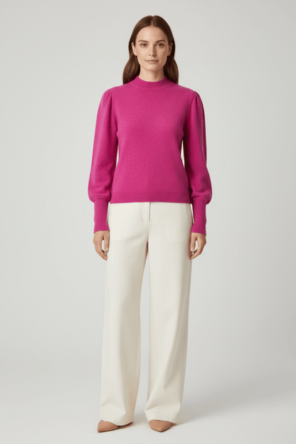Rich & Royal Cashmere Pullover Fuchsia