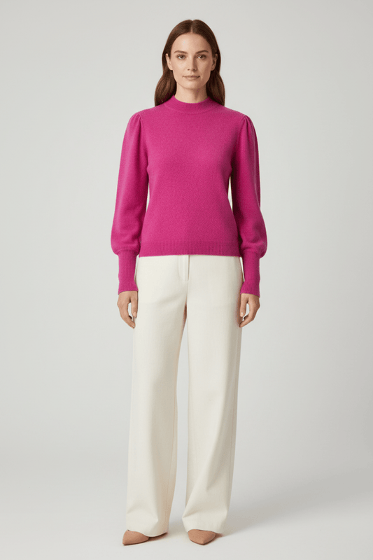 Rich & Royal Cashmere Pullover Fuchsia