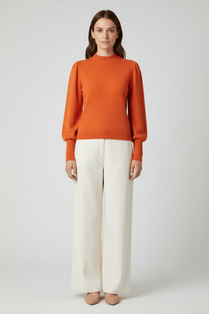 Rich & Royal Cashmere Pullover Rostorange
