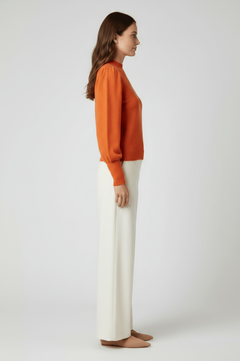 Rich & Royal Cashmere Pullover Rostorange