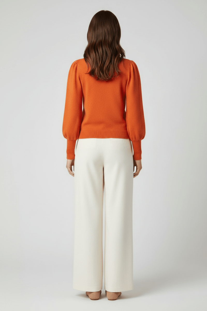 Rich & Royal Cashmere Pullover Rostorange