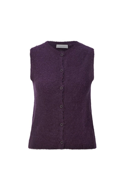 Rich & Royal Cozy Crew Vest rec mulberry
