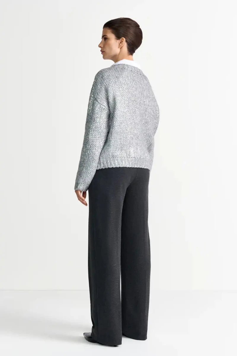 Rich Royal Crew Neck Sweatshirt in der Farbe Silver