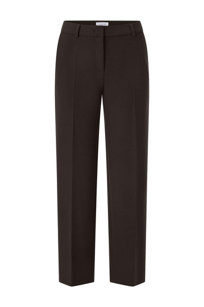 Rich & Royal Cropped Straight Hose in Chocolate Torte