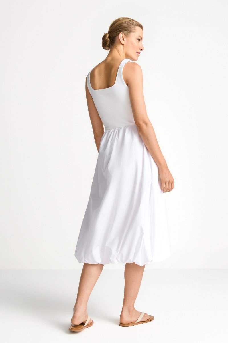 Rich & Royal Damen Balloon Kleid in white