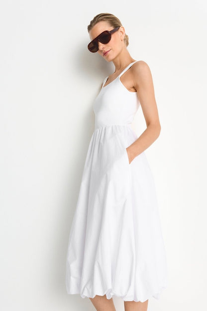 Rich & Royal Damen Balloon Kleid in white