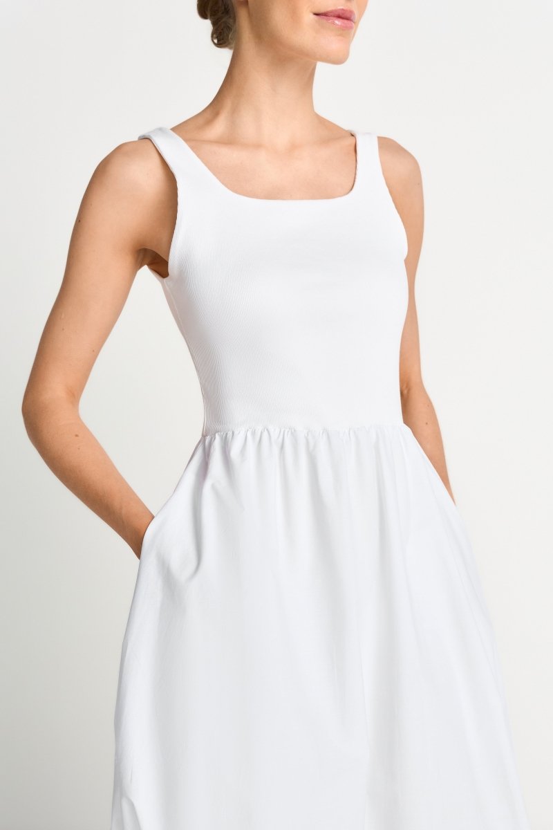 Rich & Royal Damen Balloon Kleid in white
