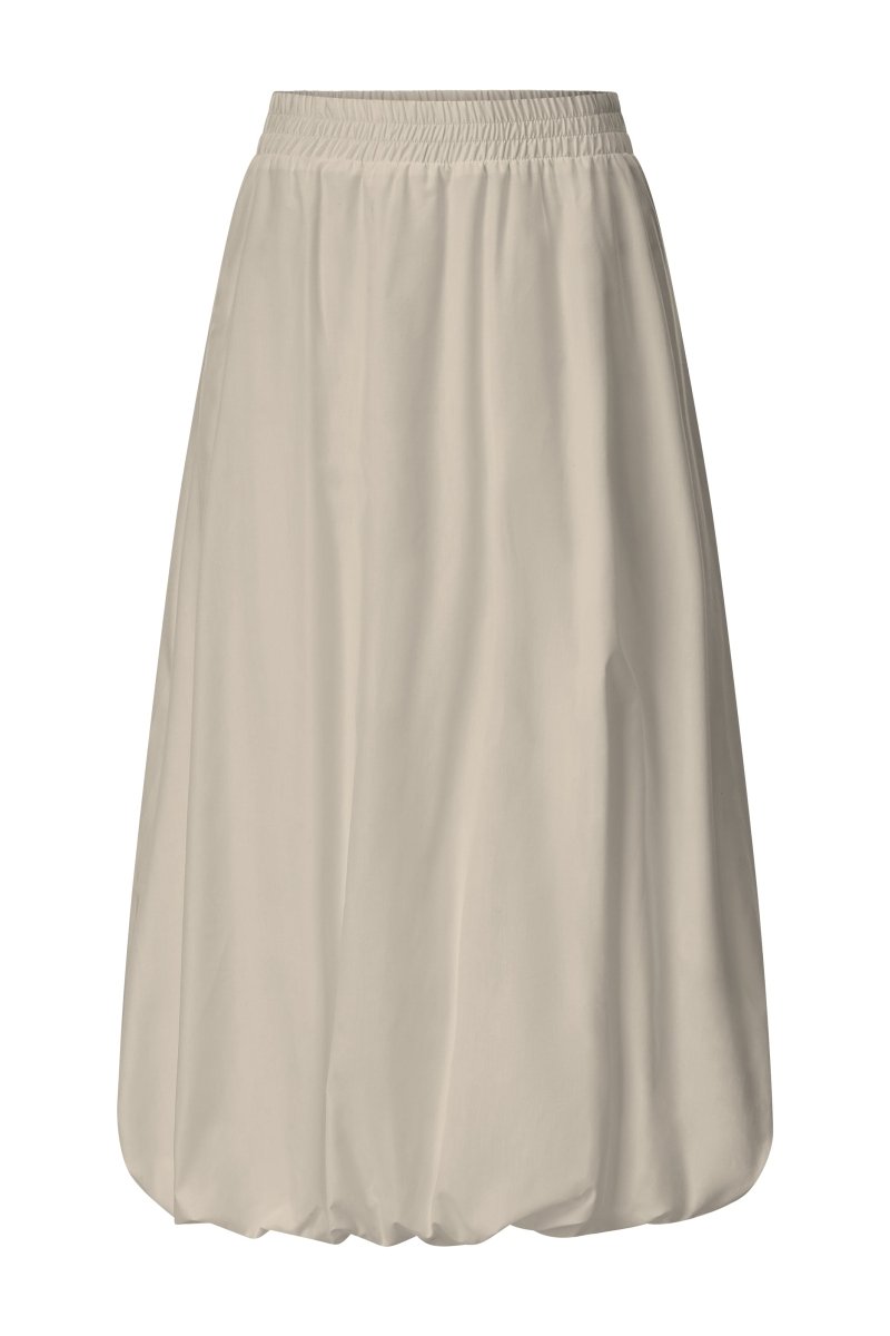 RICHROYAL Damen Baumwollrock im Balloon - Fit in caffee latte
