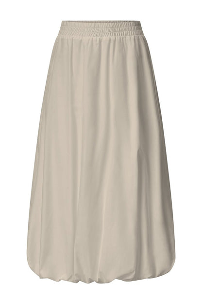 RICHROYAL Damen Baumwollrock im Balloon - Fit in caffee latte