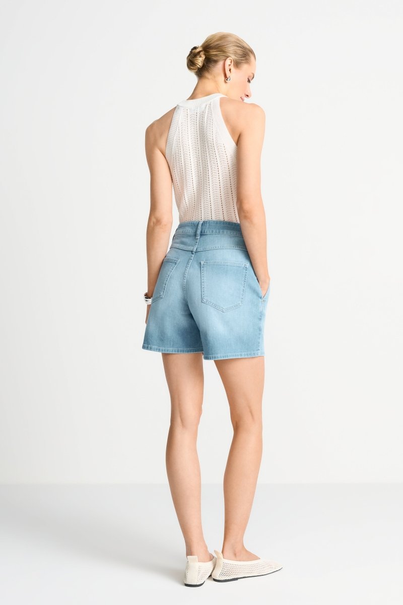 Rich & Royal Damen Denim Shorts in denim blue