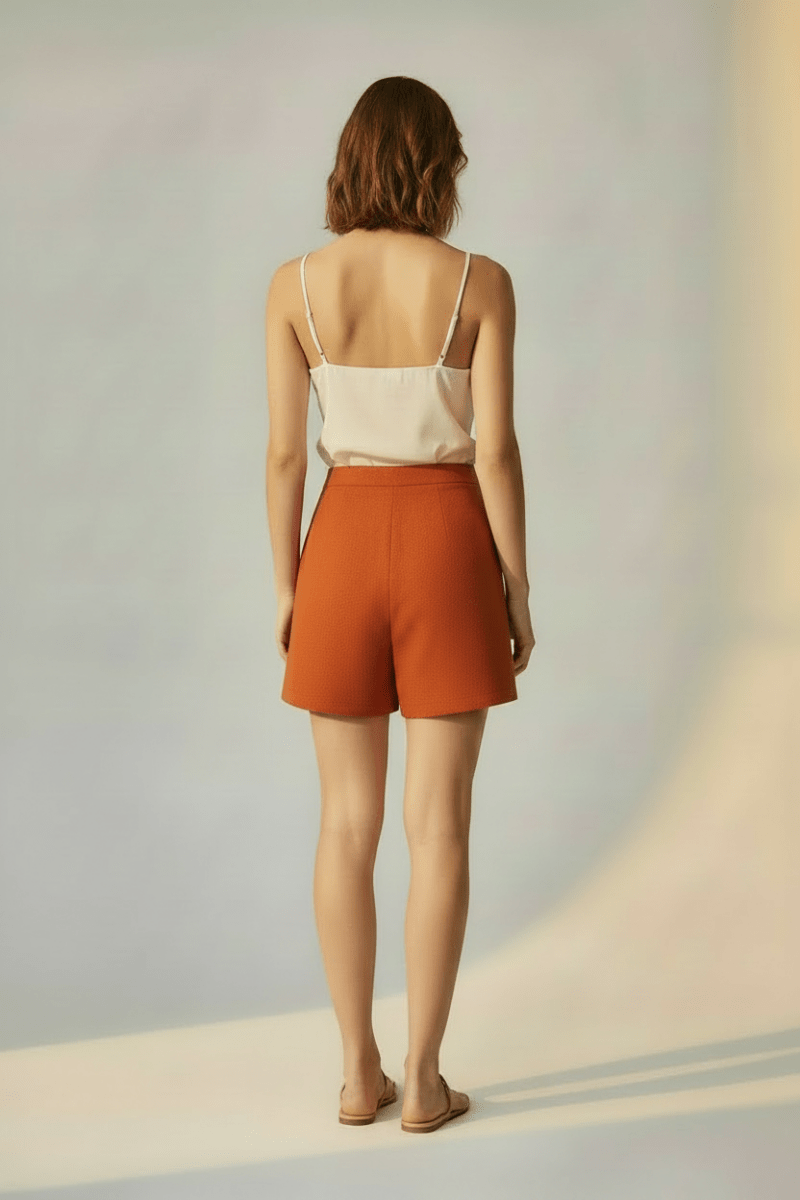 Rich & Royal Damen Scuba Shorts in lobster red