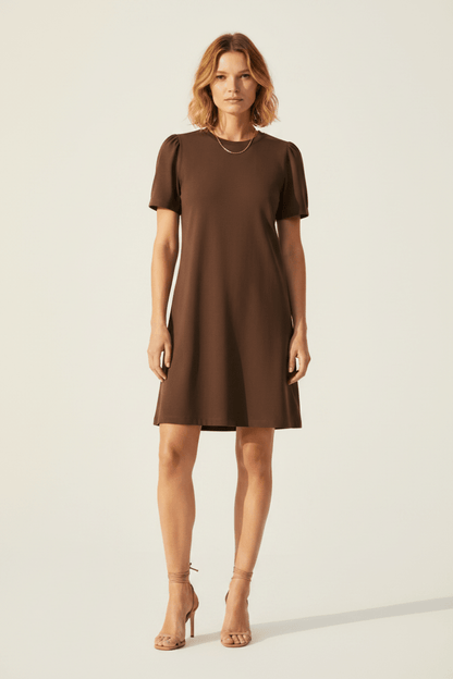 RICHROYAL Damen Sweatkleid in coconut bark