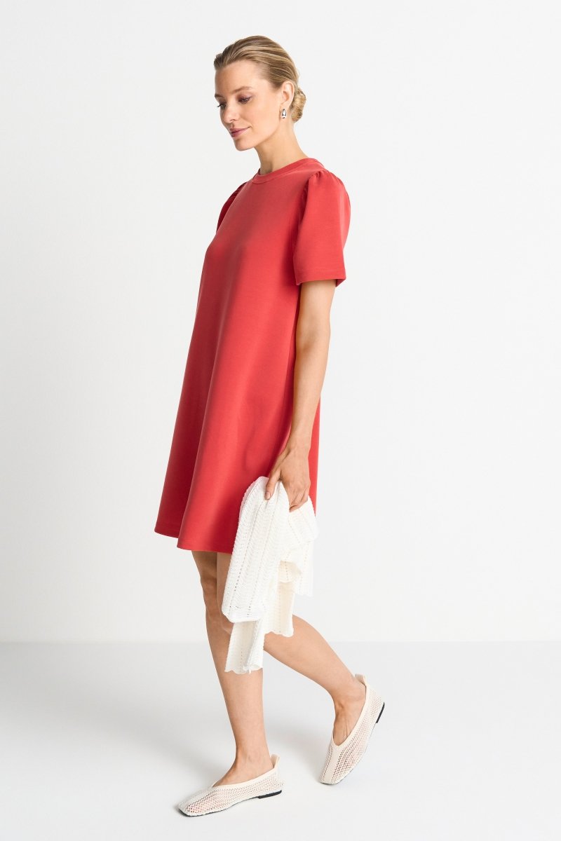 Rich & Royal Damen Sweatkleid in lobster red
